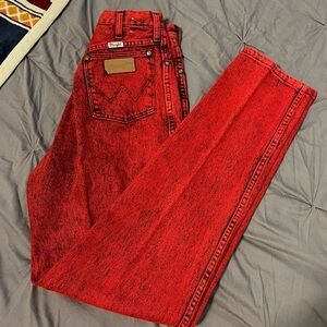 Wrangler Bold Red Straight Men's Jeans
